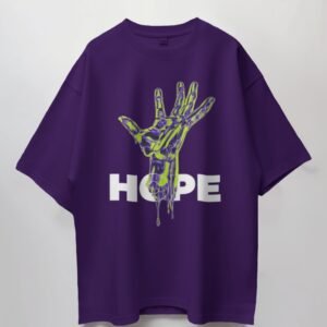 HOPE Unisex Oversized T-Shirt – A Bold Statement of Positivity, Made in India