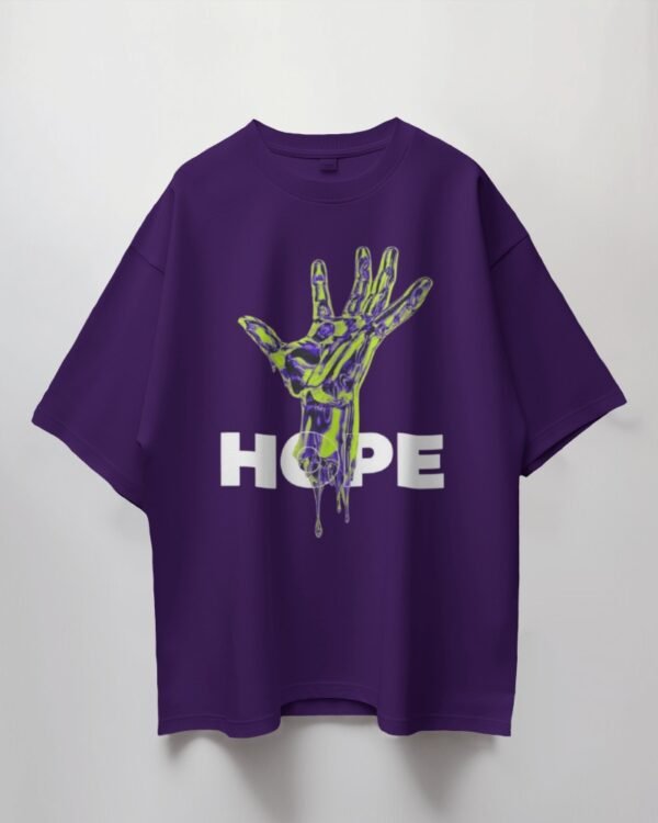 HOPE Unisex Oversized T-Shirt – A Bold Statement of Positivity, Made in India