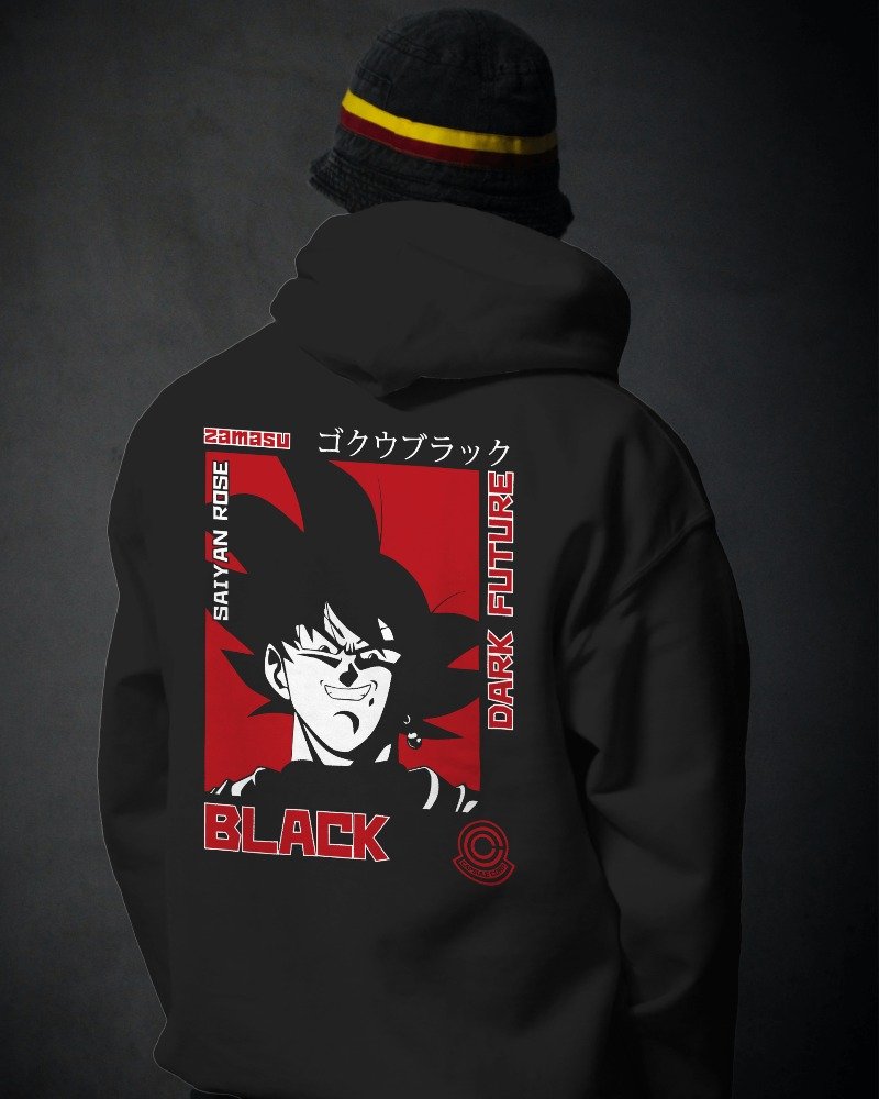 Dark Future Samasu Goku Men's Hoodie – Embrace the Darkness with Ultimate Comfort and Style, Made in India