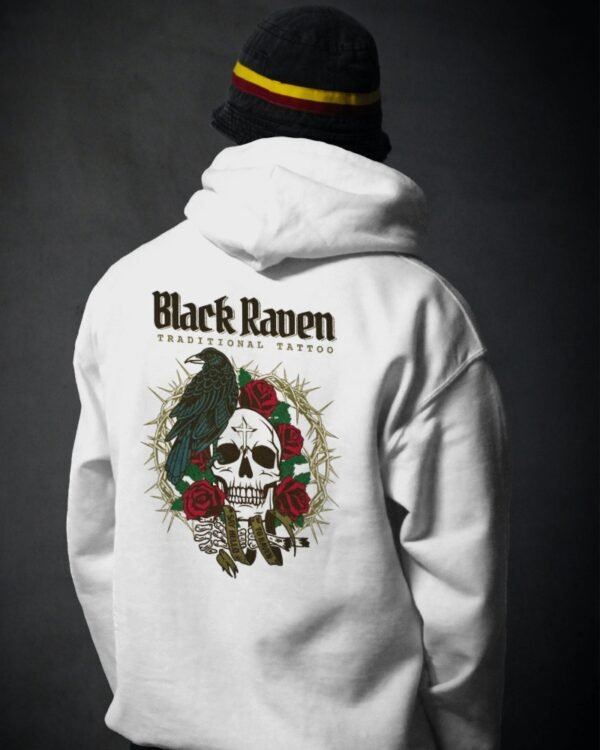 Black_Raven Men's Oversized Hooded Sweatshirt – Ultimate Comfort with a Bold Statement, Crafted in India