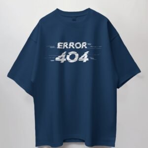 ERROR 404 Oversized Unisex T-Shirt – Bold, Minimalist Style with a Tech Twist