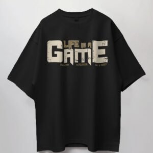 LIFE IS A GAME" Unisex Oversized T-Shirt – Embrace the Playful Spirit in Style